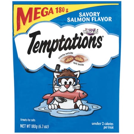 Whiskas Whiskas Temptations E72301 6.35 oz. Savory Salmon Cat Treat 160780